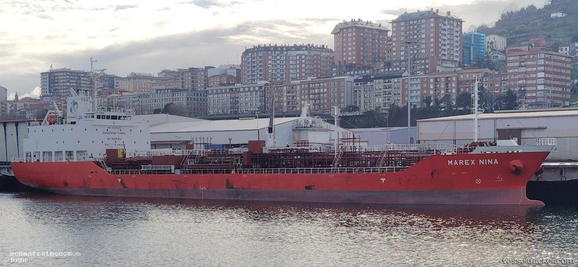 Marex-Nina - Chemical Oil Products Tanker vessel registered in Singapore