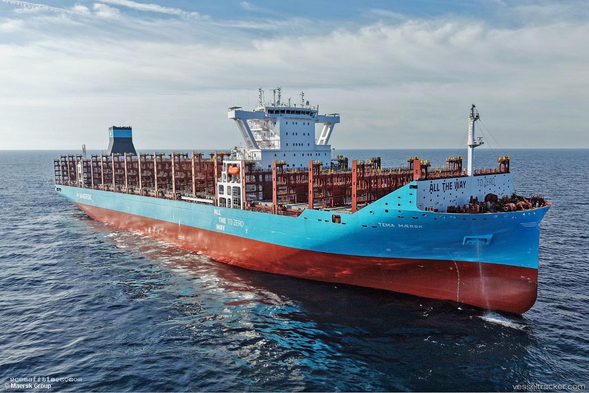 Tema-Maersk - Container Ship vessel registered in Denmark