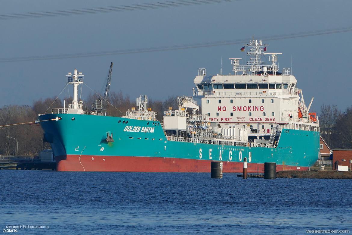 Golden-Banyan - Chemical Oil Products Tanker vessel registered in Liberia