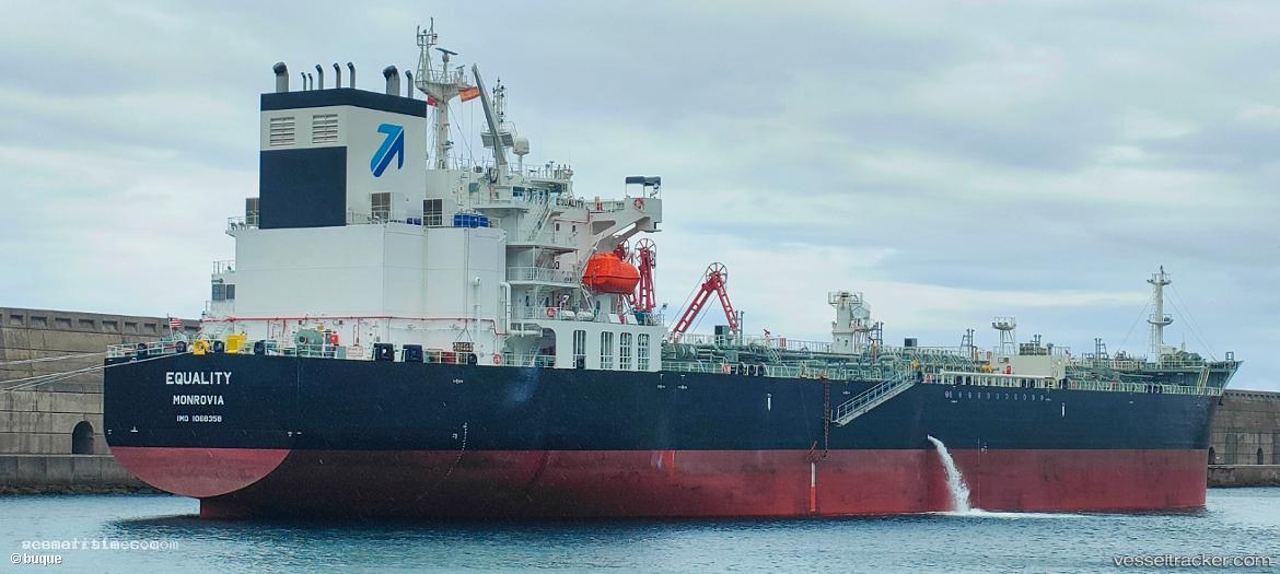 Equality - Chemical Oil Products Tanker vessel registered in Liberia