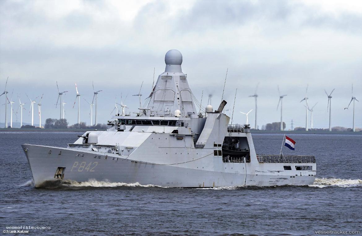 Nld-Warship-P842 - Patrol Vessel vessel registered in Netherlands