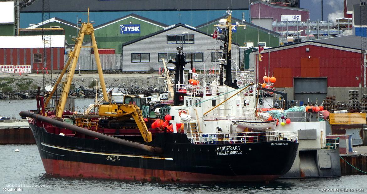Sandfrakt - Hopper Dredger vessel registered in Faeroe Islands