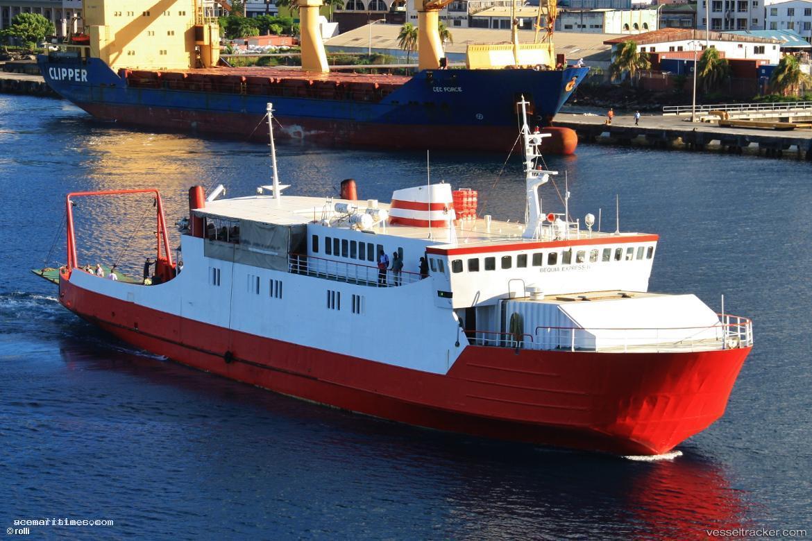 Bequia-Express-1 - Passenger Ro Ro Cargo Ship vessel registered in Saint Vincent and the Grenadines
