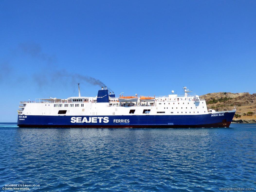 Aqua-Blue - Passenger Ro Ro Cargo Ship vessel registered in Greece