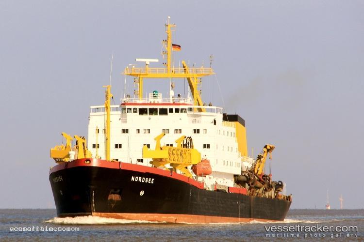 Nordsee - Hopper Dredger vessel registered in Germany