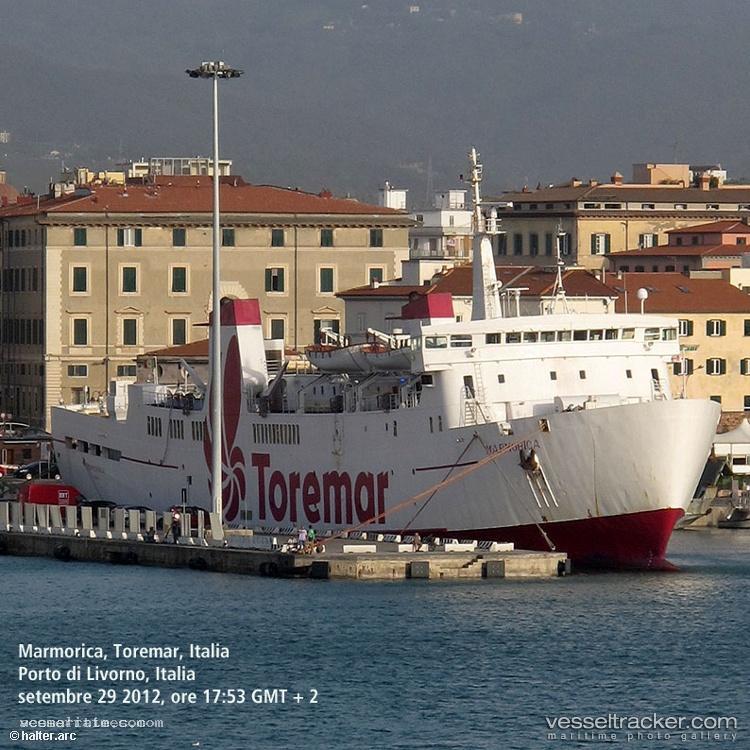Marmorica - Passenger Ro Ro Cargo Ship vessel registered in Italy