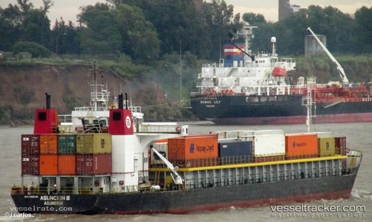 Asuncionb - Container Ship vessel registered in Paraguay