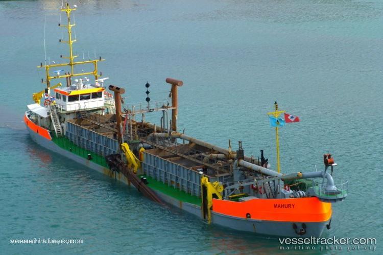 Draga-Mahury - Hopper Dredger vessel registered in Colombia