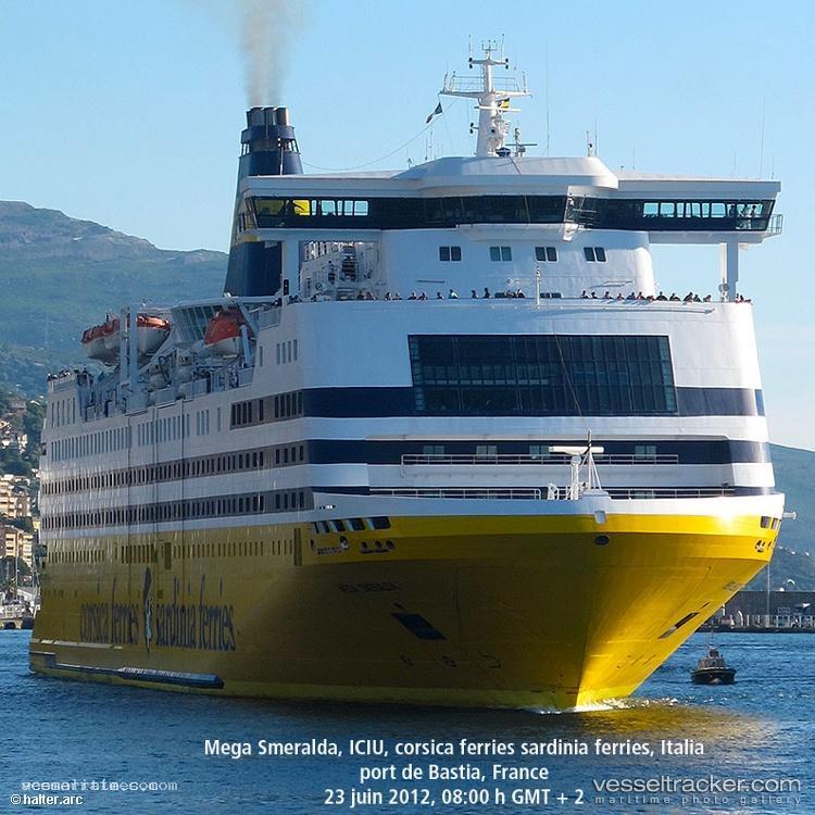 Mega-Smeralda - Passenger Ro Ro Cargo Ship vessel registered in Italy