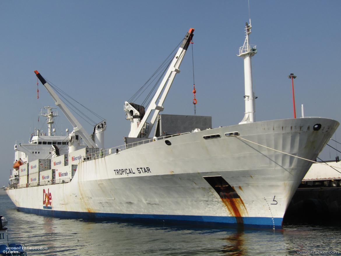 Mv-Tropical-Star - Refrigerated Cargo Ship vessel registered in Bahamas