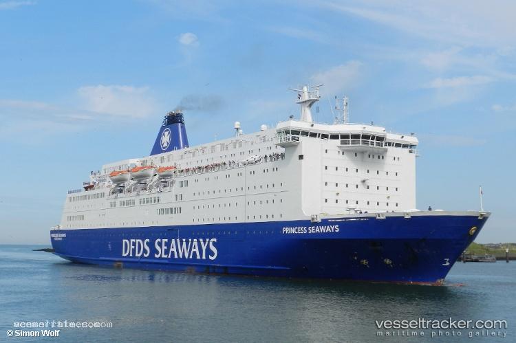 Princess-Seaways - Passenger Ro Ro Cargo Ship vessel registered in Denmark
