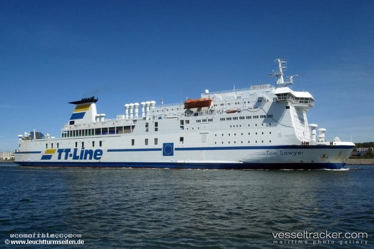 Tom-Sawyer - Passenger Ro Ro Cargo Ship vessel registered in Cyprus
