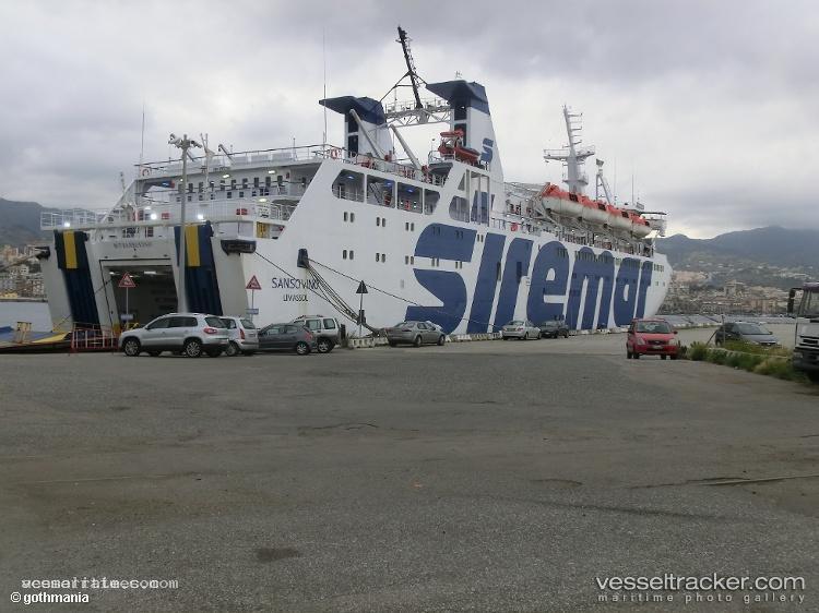 Sansovino - Passenger Ro Ro Cargo Ship vessel registered in Italy