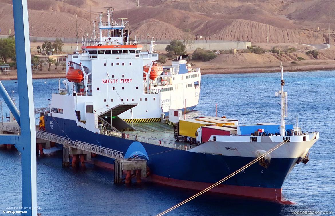 Bridge - Container Ro Ro Cargo Ship vessel registered in Egypt