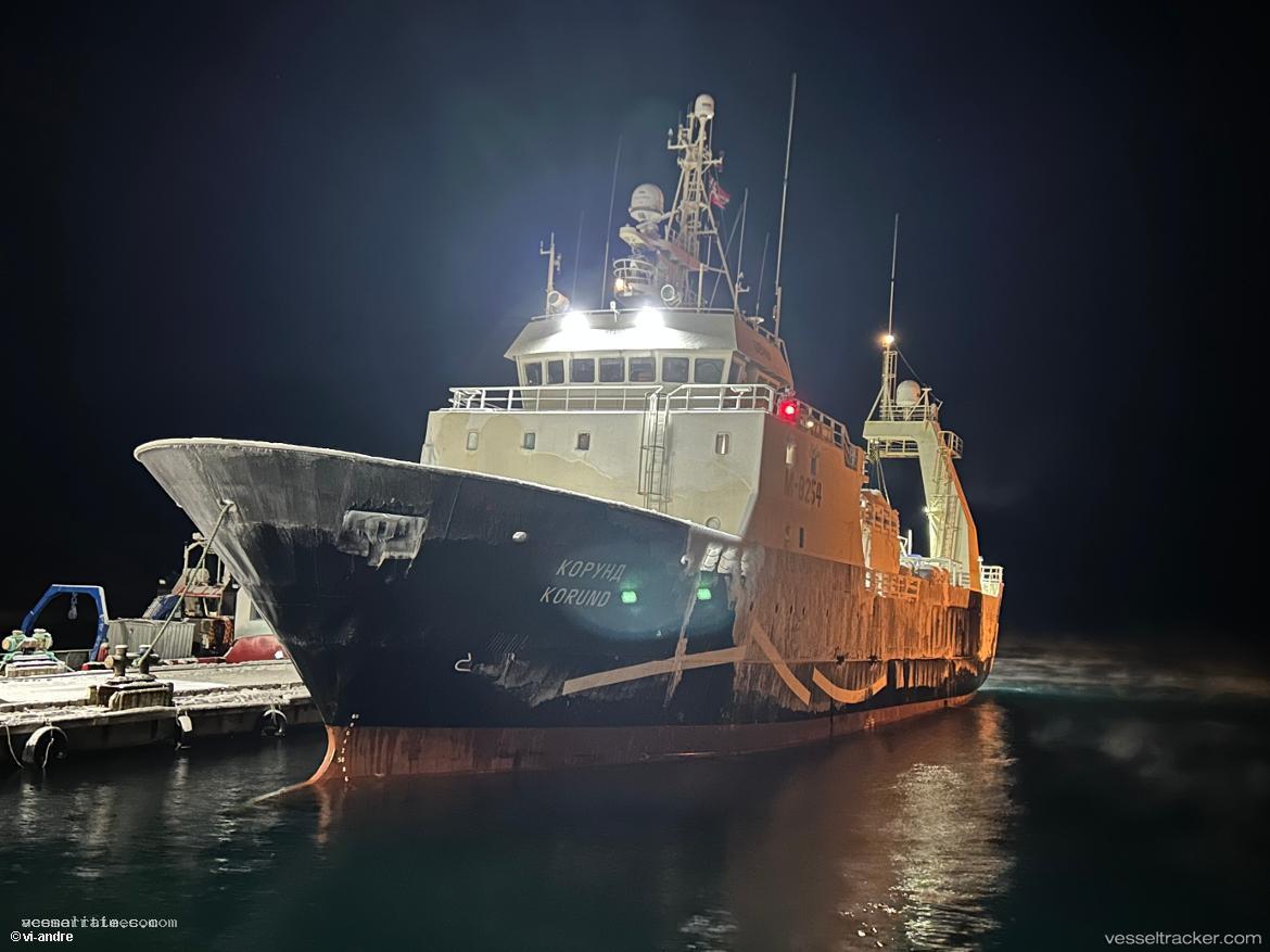 Korund - Fish Factory Ship vessel registered in Sao Tome and Principe