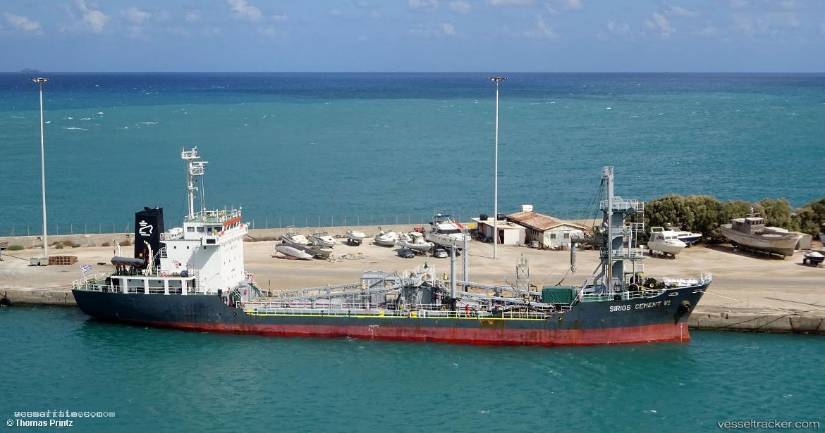 Sirios-Cement-Vi - Cement Carrier vessel registered in Greece