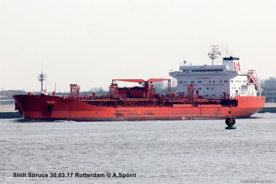 Rtolt-Spruce - Chemical Oil Products Tanker vessel registered in Liberia