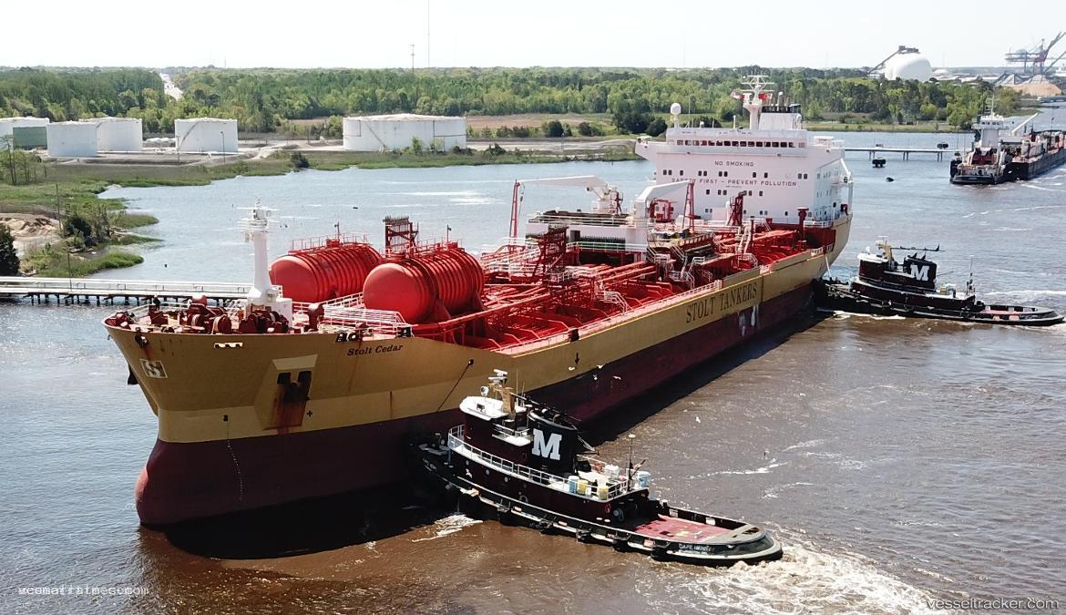 Stolt-Cedar - Chemical Oil Products Tanker vessel registered in Liberia