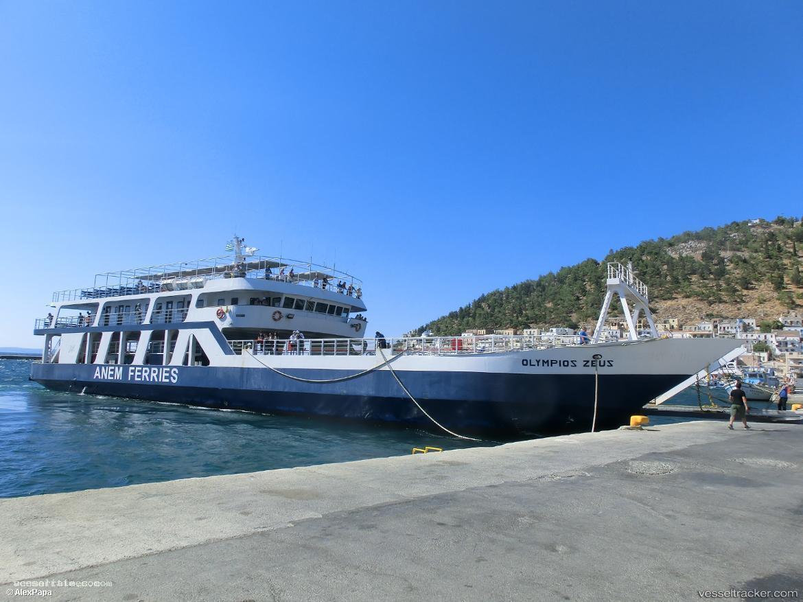 Olympios-Zeus - Passenger Ro Ro Cargo Ship vessel registered in Greece