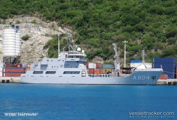 Nld-Warship-A804 - Naval Naval Auxiliary vessel registered in Netherlands