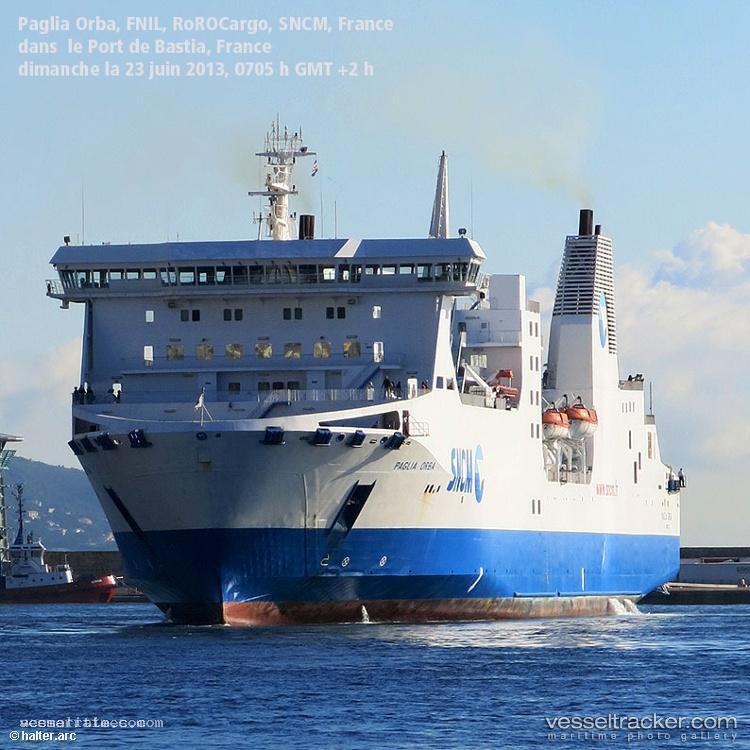 Paglia-Orba - Passenger Ro Ro Cargo Ship vessel registered in France