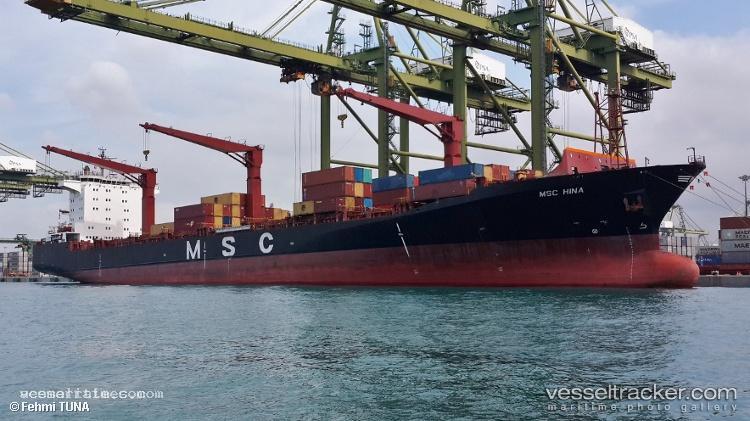 Msc-Hina - Container Ship vessel registered in Liberia