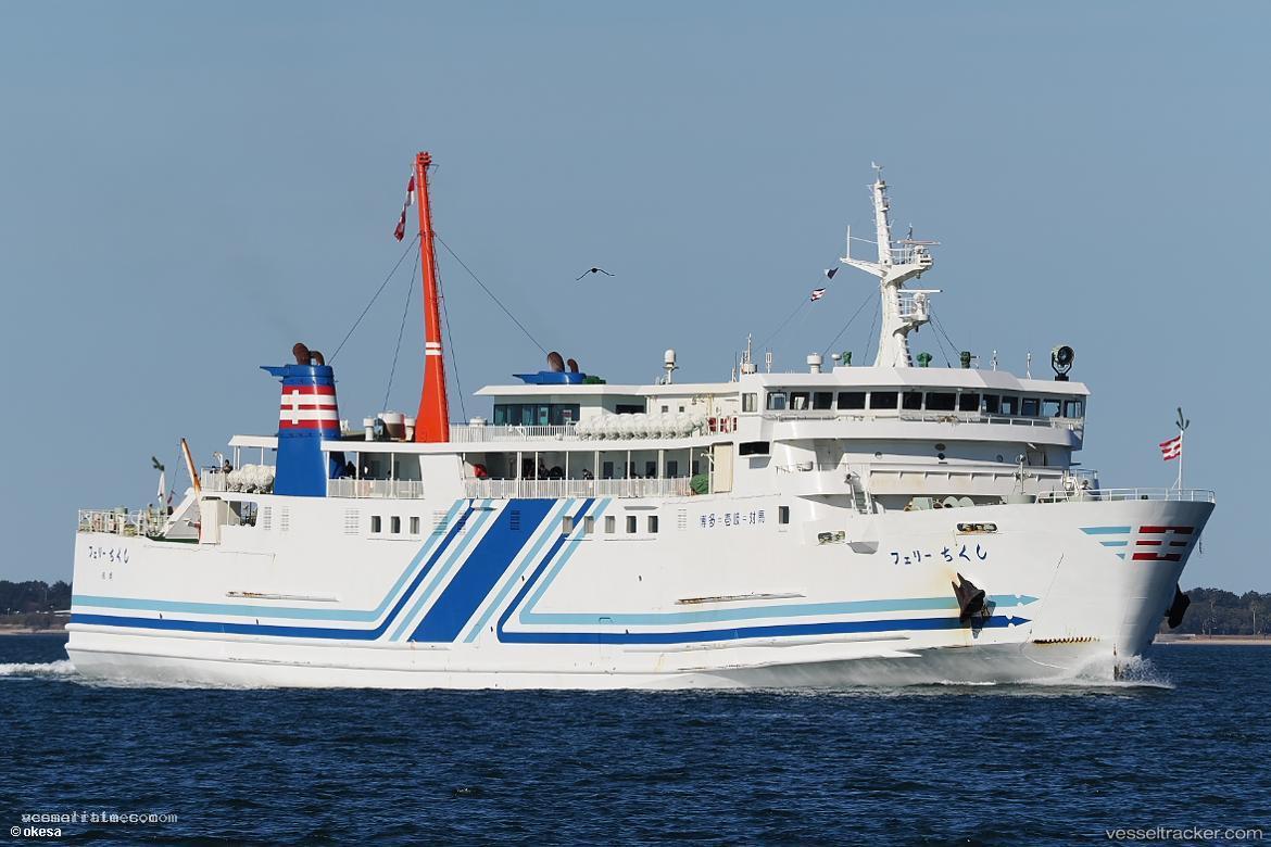 Ferry-Chikushi - Passenger Ro Ro Cargo Ship vessel registered in Japan