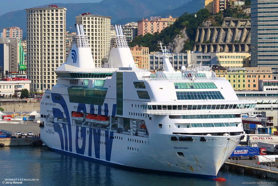 Rhapsody - Passenger Ro Ro Cargo Ship vessel registered in Italy