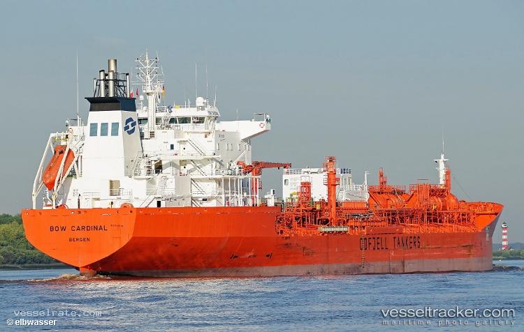 Bow-Cardinal - Chemical Oil Products Tanker vessel registered in Marshall Islands