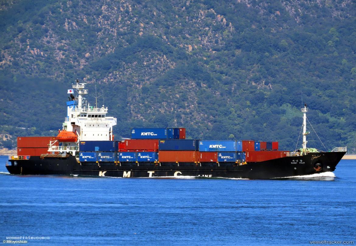 Sunny-Palm - Container Ship vessel registered in South Korea