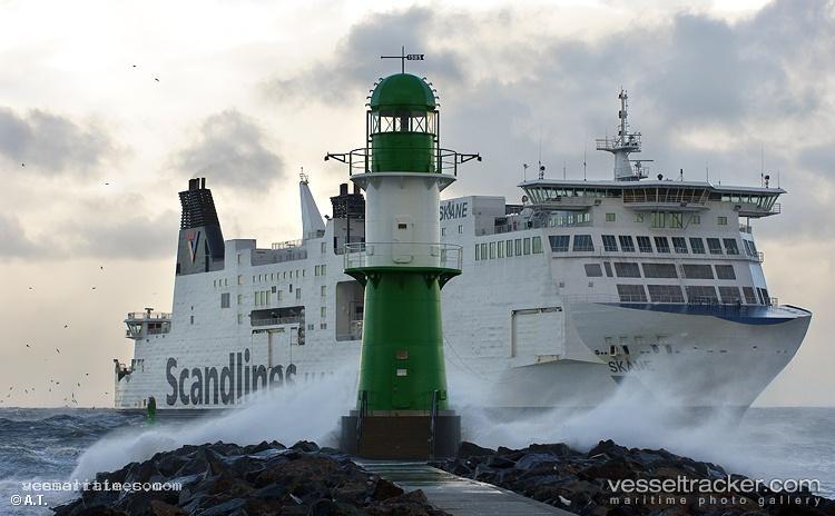 Skane - Passenger Ro Ro Cargo Ship vessel registered in Sweden