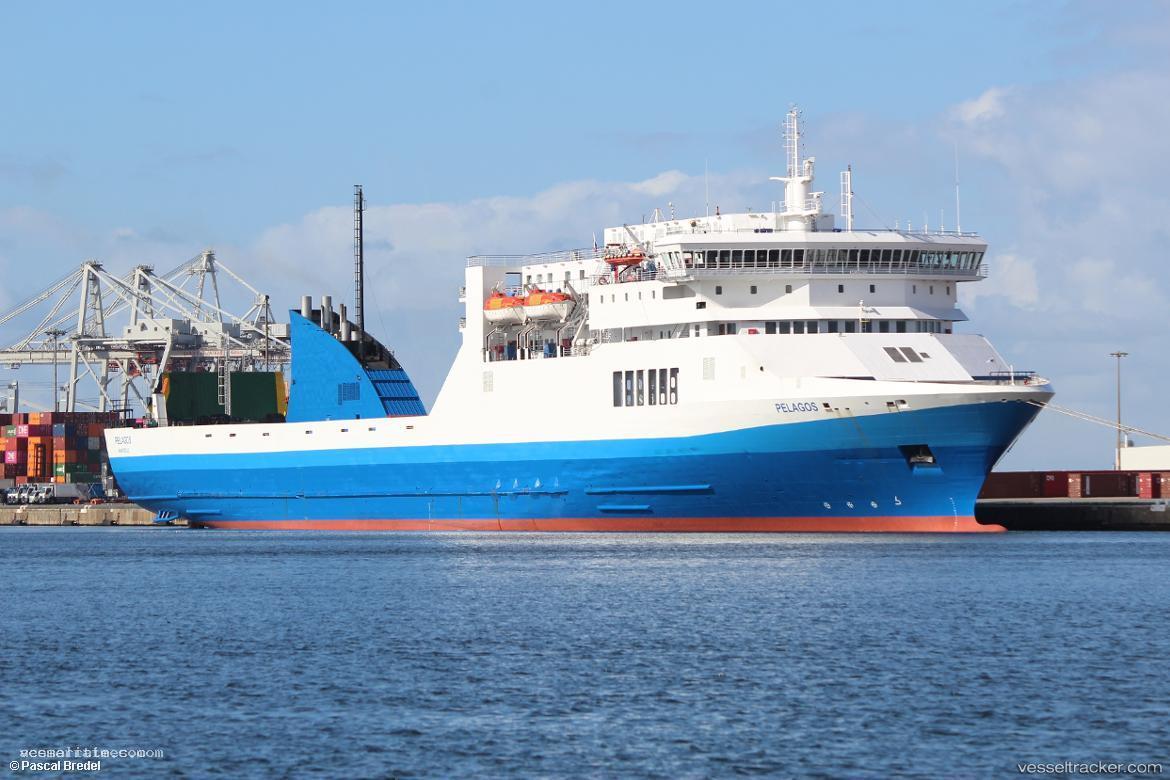 Pelagos - Passenger Ro Ro Cargo Ship vessel registered in Cyprus