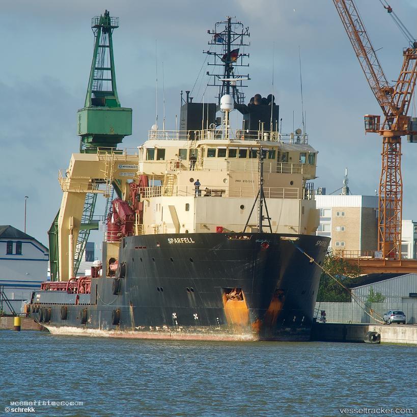 Sparfell - Offshore Tug Supply Ship vessel registered in Saint Vincent and the Grenadines