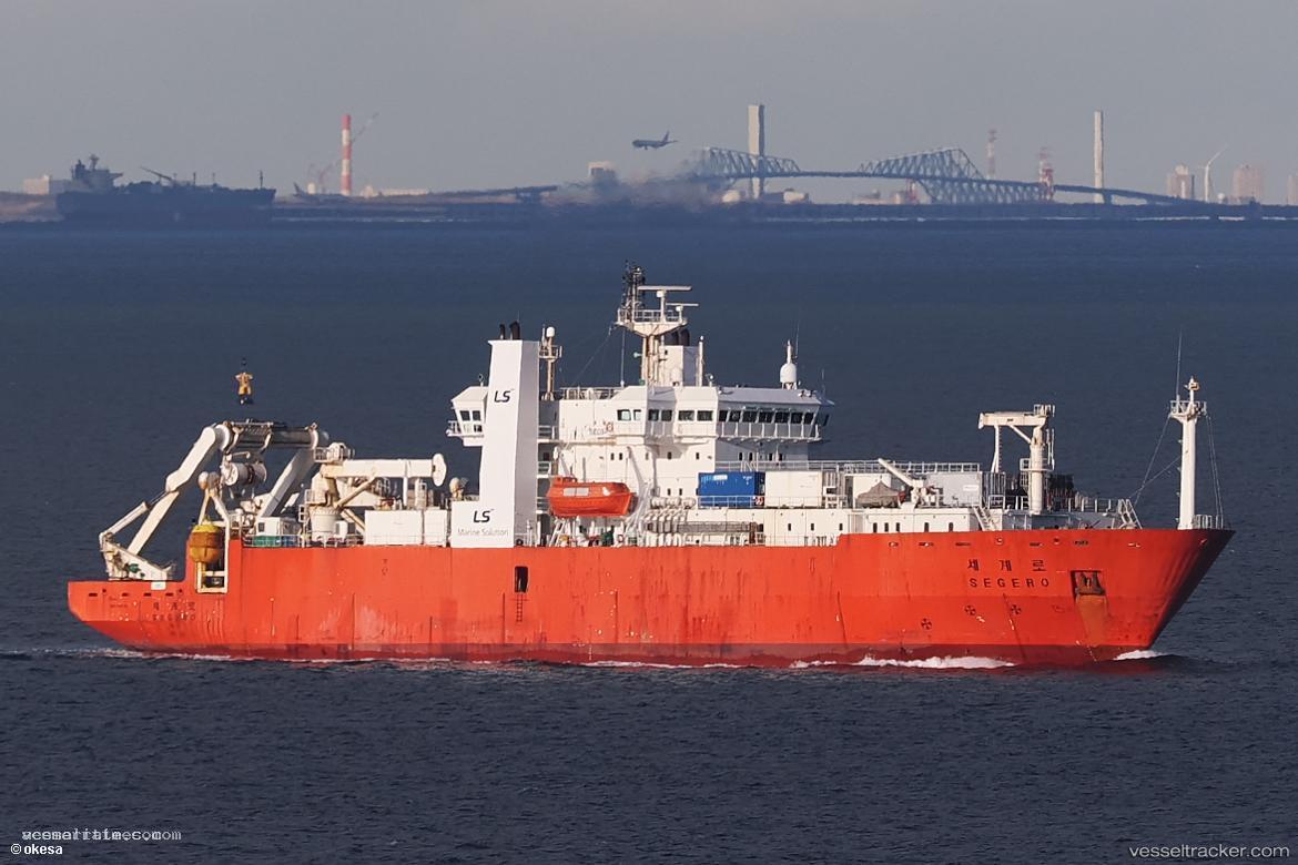 Segero - Cable Layer vessel registered in South Korea