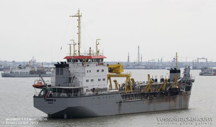 Sandon-9 - Hopper Dredger vessel registered in Thailand