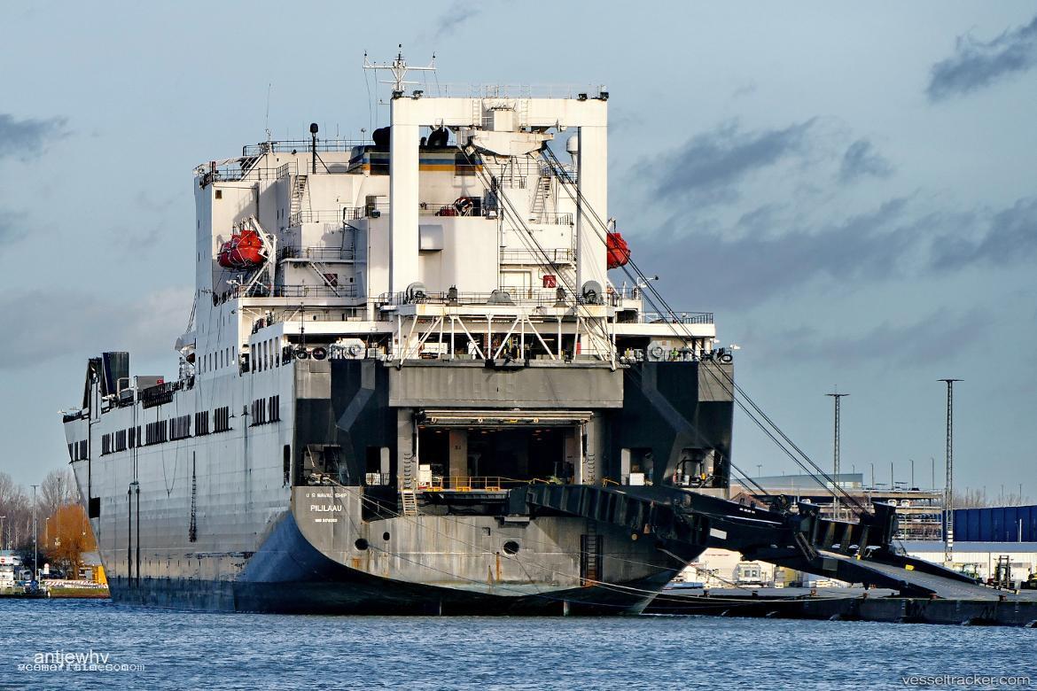 Usns-Pililaau - Vehicles Carrier vessel registered in United States of America