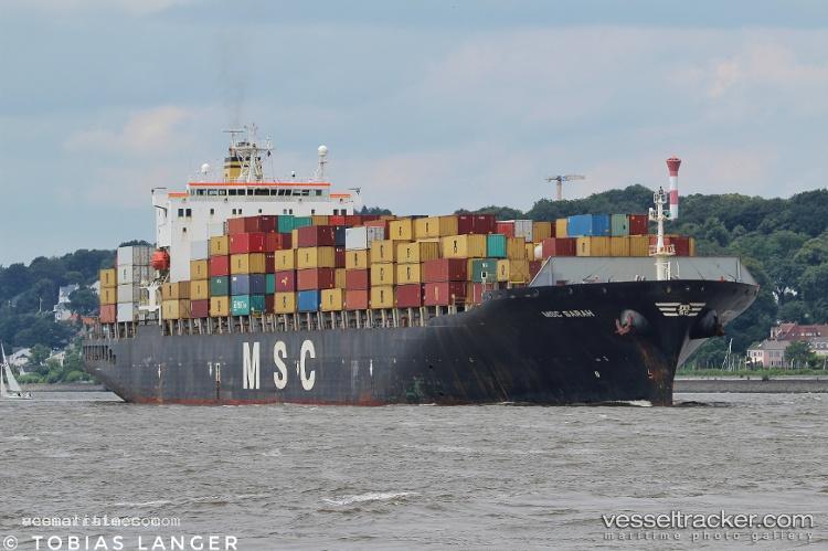 Msc-Sarah-V - Container Ship vessel registered in Liberia