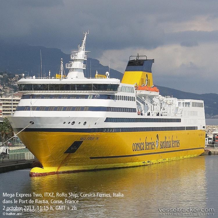 Mega-Express-Two - Passenger Ro Ro Cargo Ship vessel registered in Italy