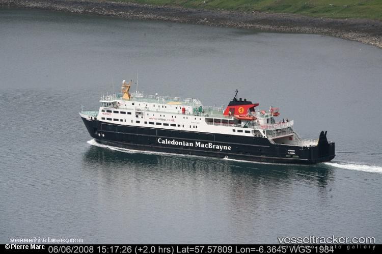 Hebrides - Passenger Ro Ro Cargo Ship vessel registered in United Kingdom