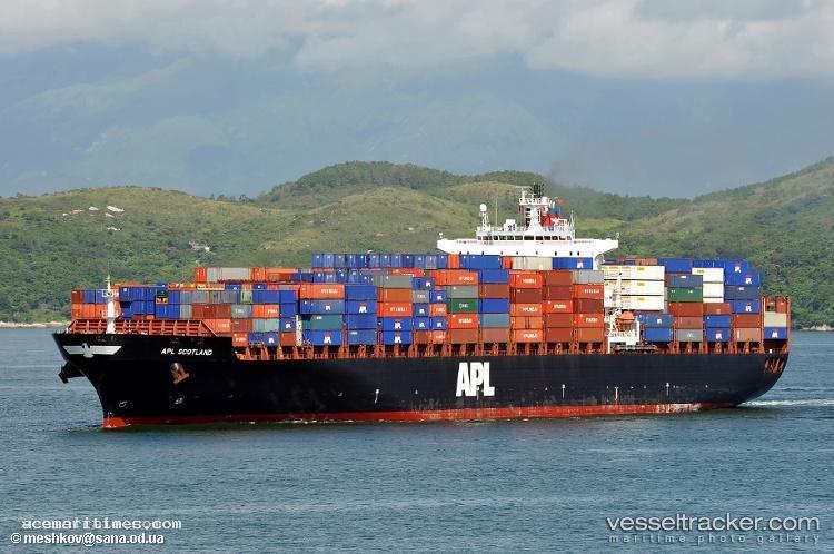 Apl-Scotland - Container Ship vessel registered in Singapore