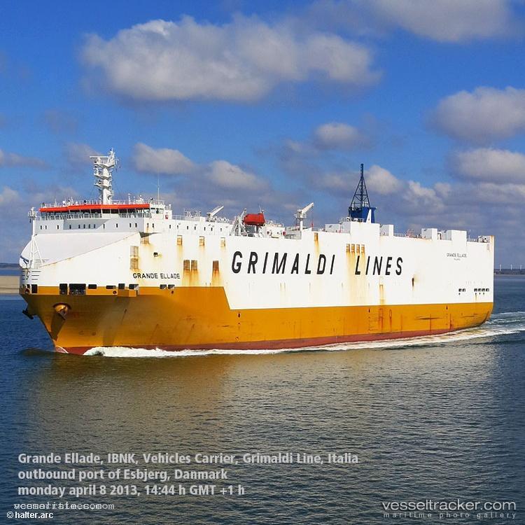 Grande-Ellade - Vehicles Carrier vessel registered in Italy