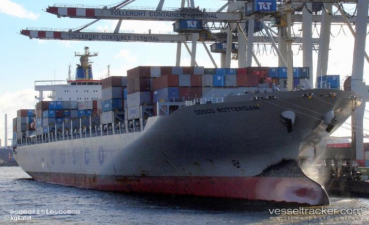 Cosco-Rotterdam - Container Ship vessel registered in United Kingdom
