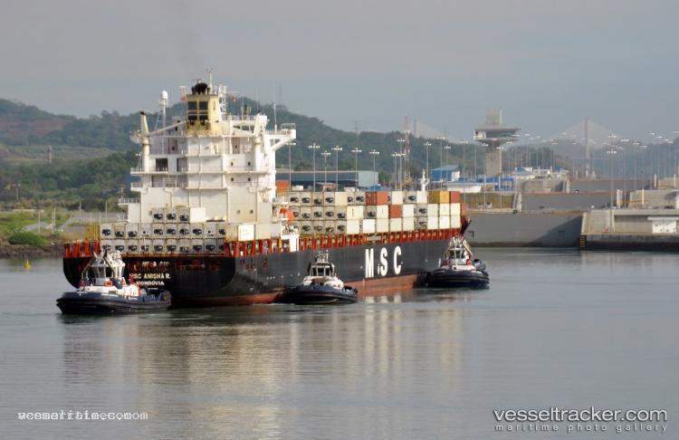 Msc-Anisha-R. - Container Ship vessel registered in Liberia