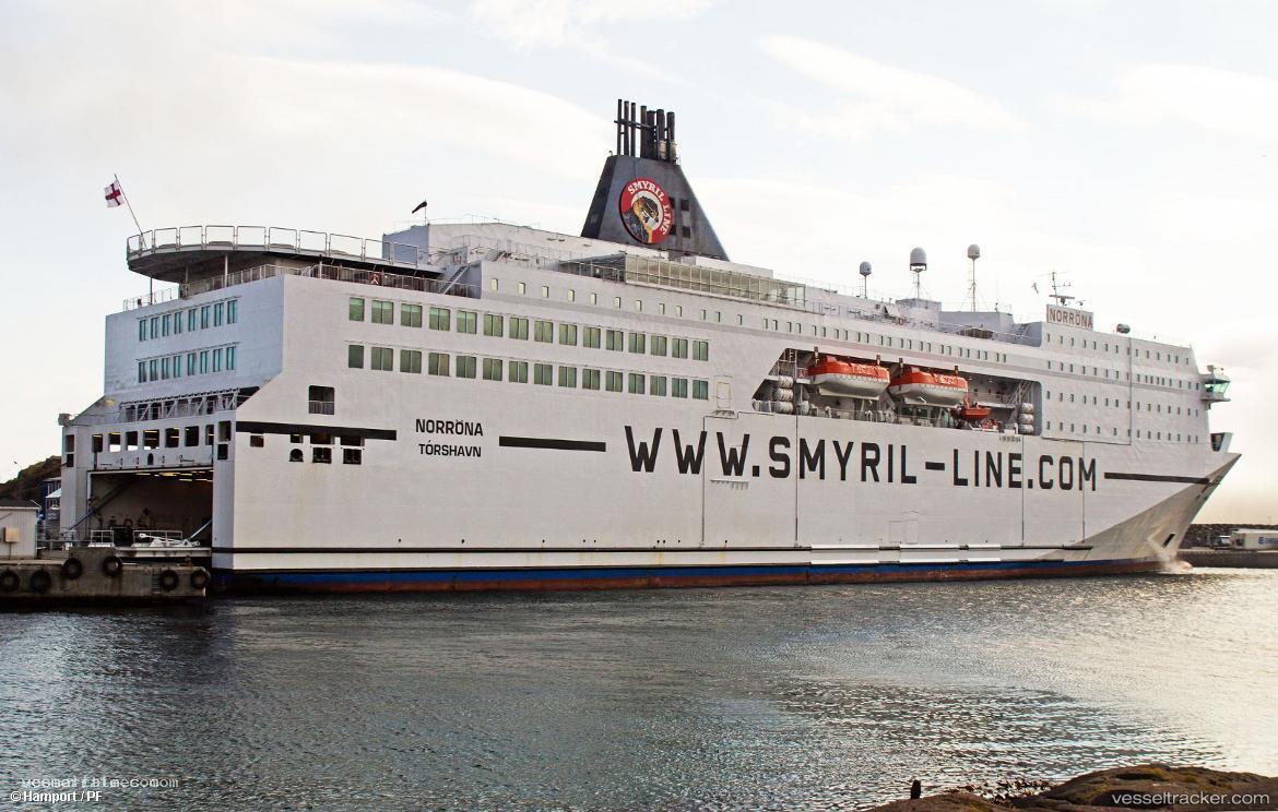 Norroena - Passenger Ro Ro Cargo Ship vessel registered in Faeroe Islands