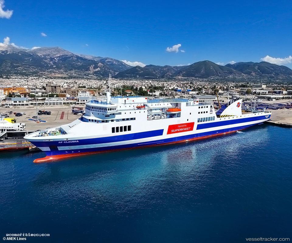 Af-Claudia - Passenger Ro Ro Cargo Ship vessel registered in Italy