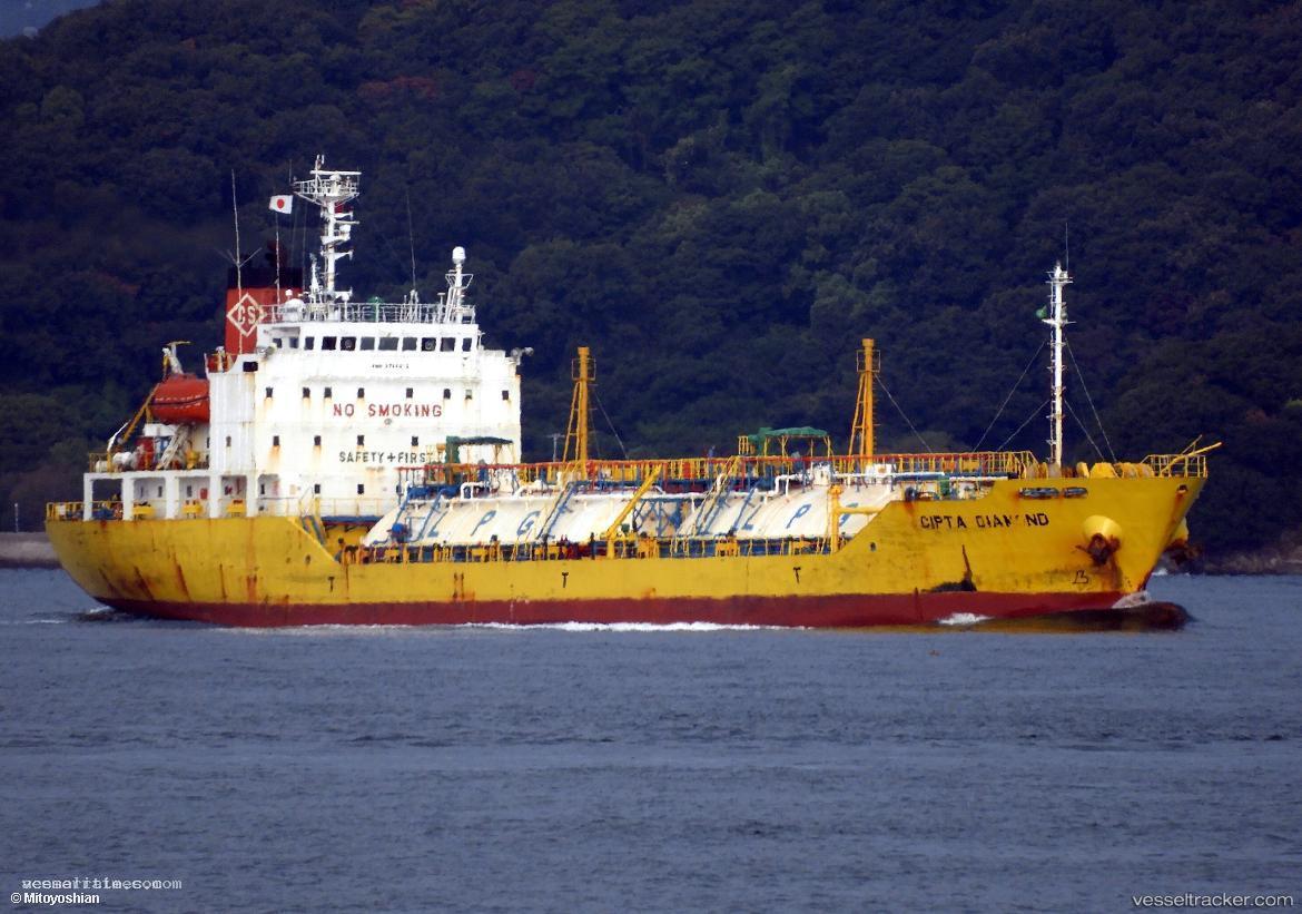 Lpgc-Cipta-Diamond - Lpg Tanker vessel registered in Indonesia