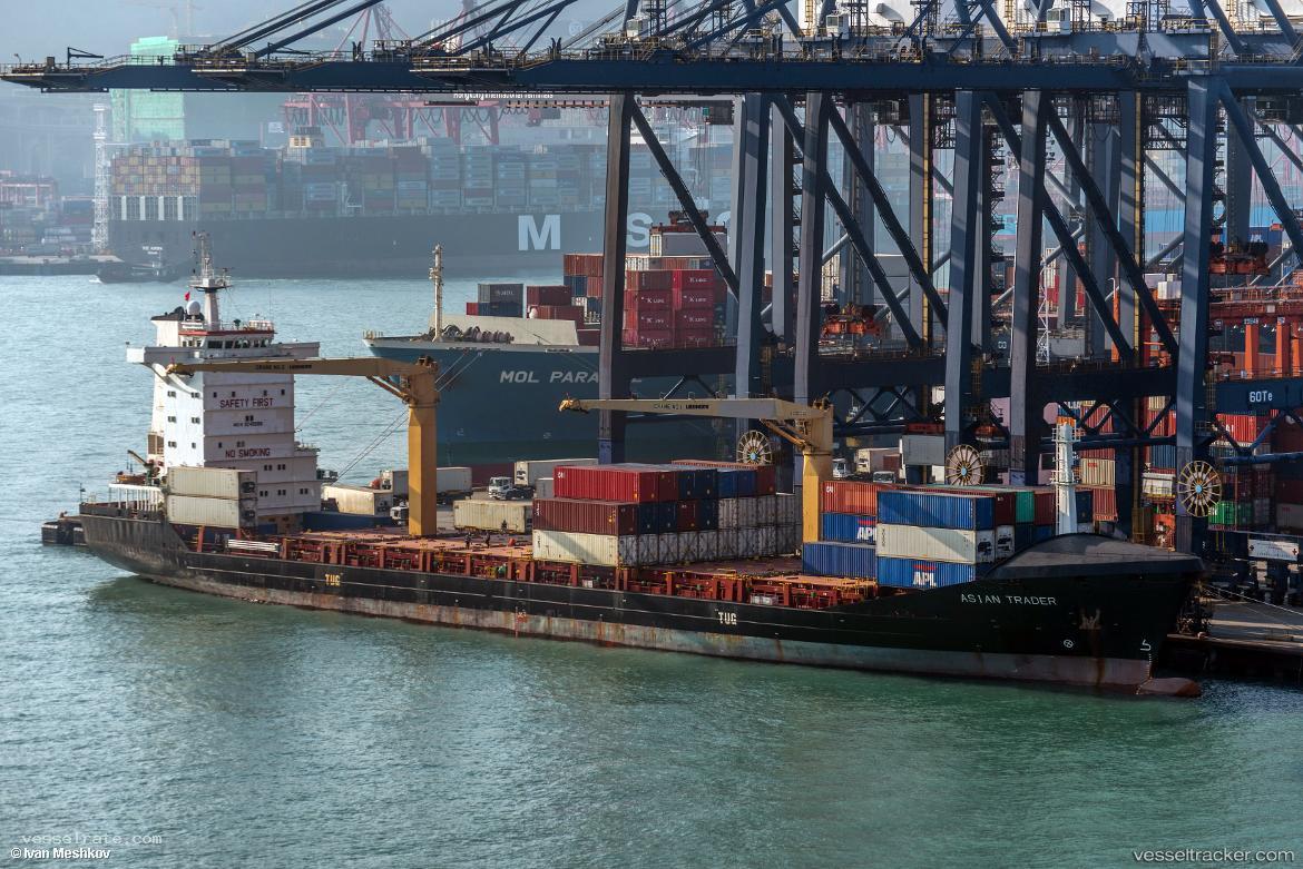 Asian-Trader - Container Ship vessel registered in Cyprus