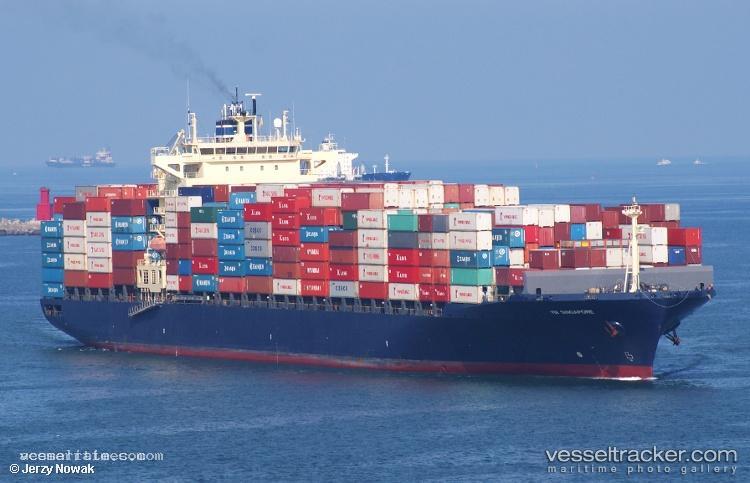 Singapore - Container Ship vessel registered in Liberia