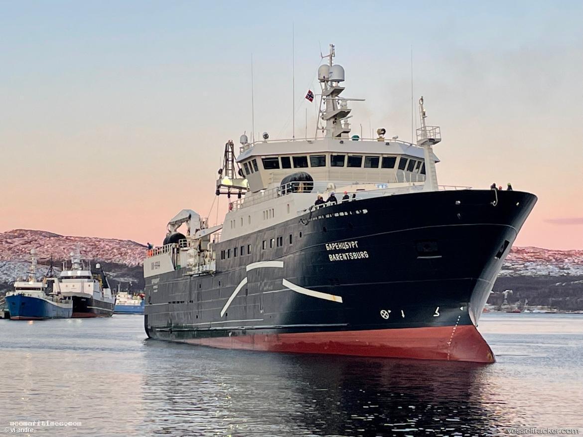 Barentsburg - Fish Factory Ship vessel registered in Russia