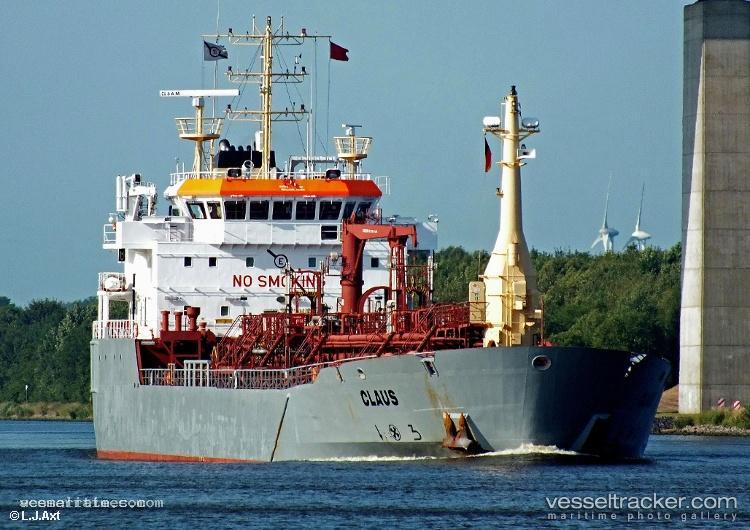 Claus - Chemical Oil Products Tanker vessel registered in Gibraltar